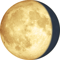 87,50 of the moon disk Lune