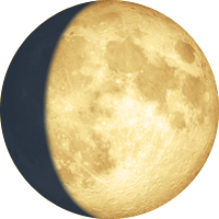 79,40 du disque illuminé Lune