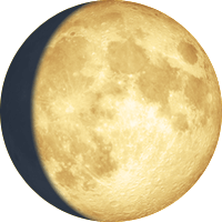 86,60 of the moon disk Lune